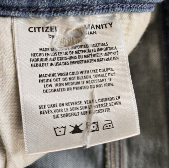 Citizens of Humanity High Rise Cigarette Ankle Light Wash Jeans Size 29 - Picture 9 of 16